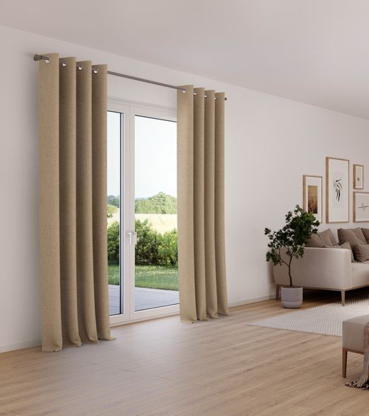 Vorhang im Wohnzimmer